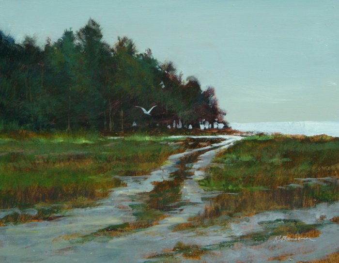 Australian Pines at Ft Desoto 11x14