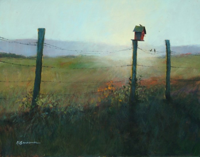 The Red Birdhouse -11x14